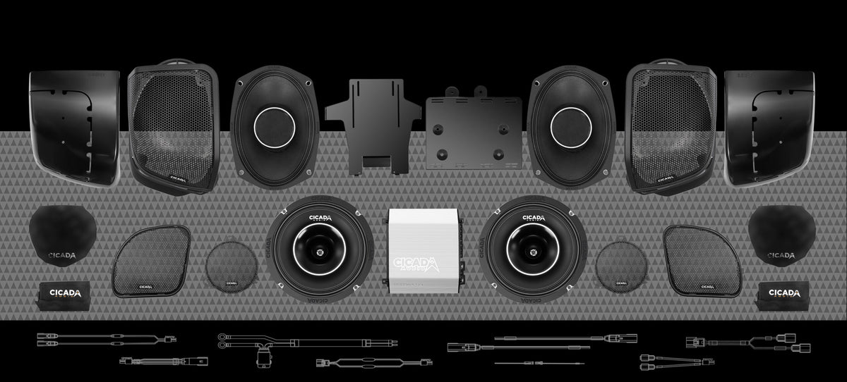 700W 4CH DSP AMPLIFIER & 4 COAXIAL HORN SPEAKER H-D® COMPLETE STSTEM