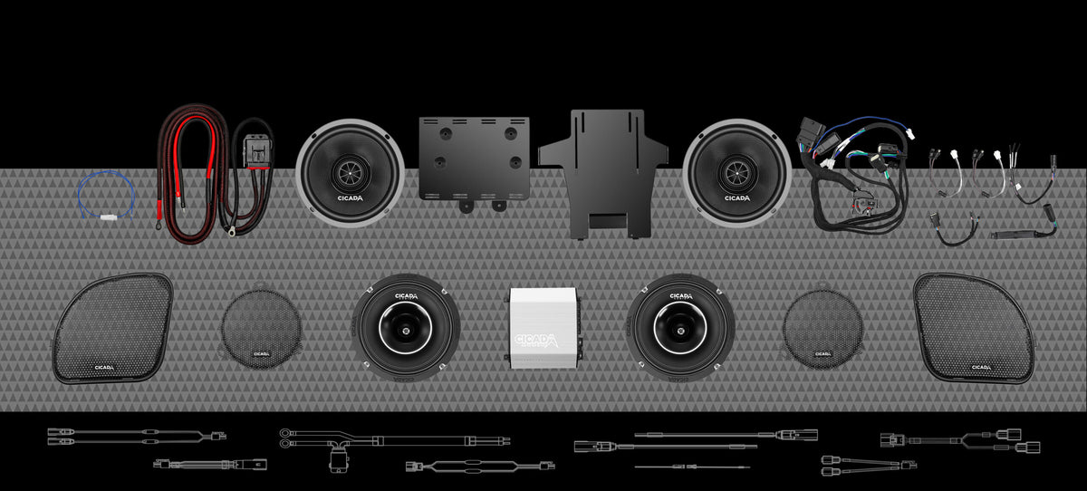 FLXP/CH/CXX 4 CH / 4 SPEAKER SYSTEM FOR 2014-2023 H-D® ULTRA MOTORCYCLES