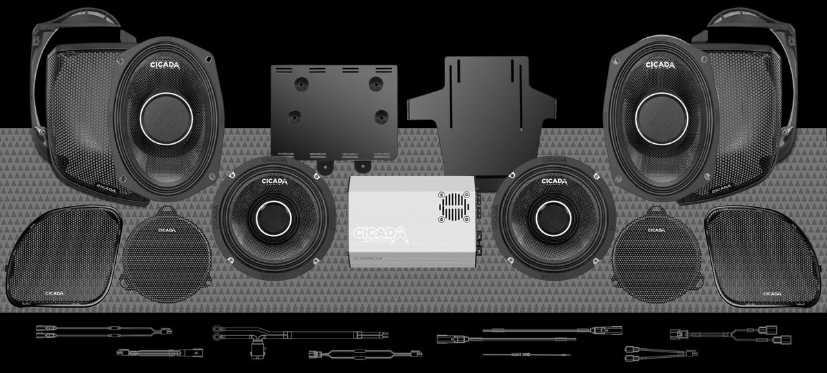 1400w 4CH DSP AMPLIFIER & 4 PRO COAXIAL HORN SPEAKER H-D® COMPLETE SYSTEM