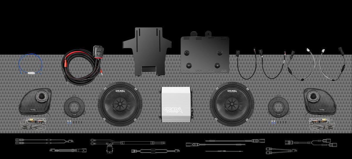 700w 4CH DSP AMP & 4 COMPONENT SPEAKER H-D® COMPLETE SYSTEM