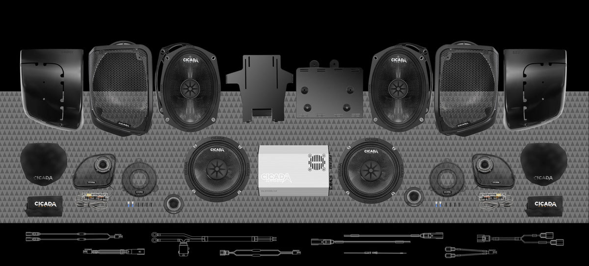 1400w 4CH DSP AMP & 8 COMPONENT SPEAKER H-D® COMPLETE SYSTEM