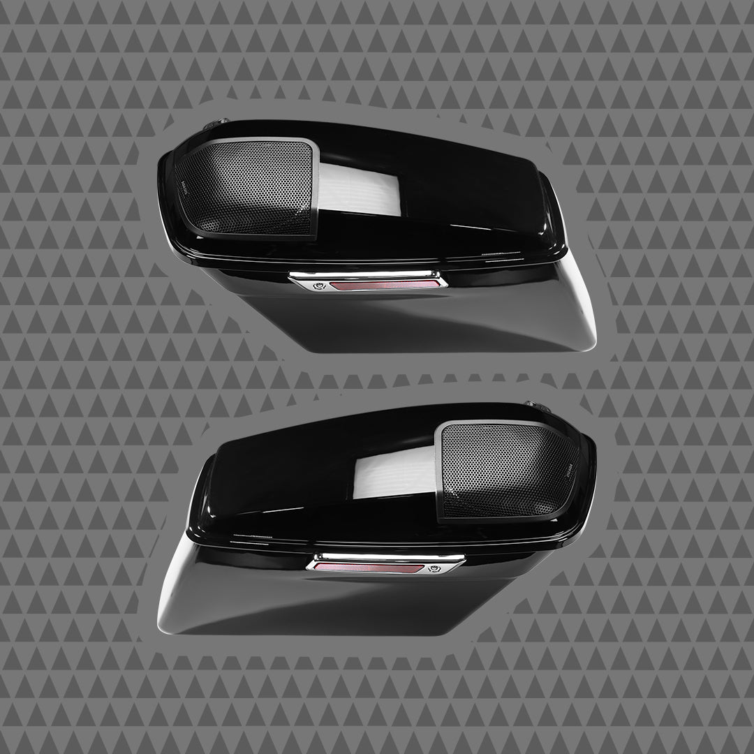 2014-2023 Extended Saddlebag System with 6x9" Lid and 10" Bag Cutouts