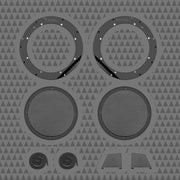 H-D® 2024+ 8-inch or 10-inch Mid-Bass Ring and Grills - Matched Pair