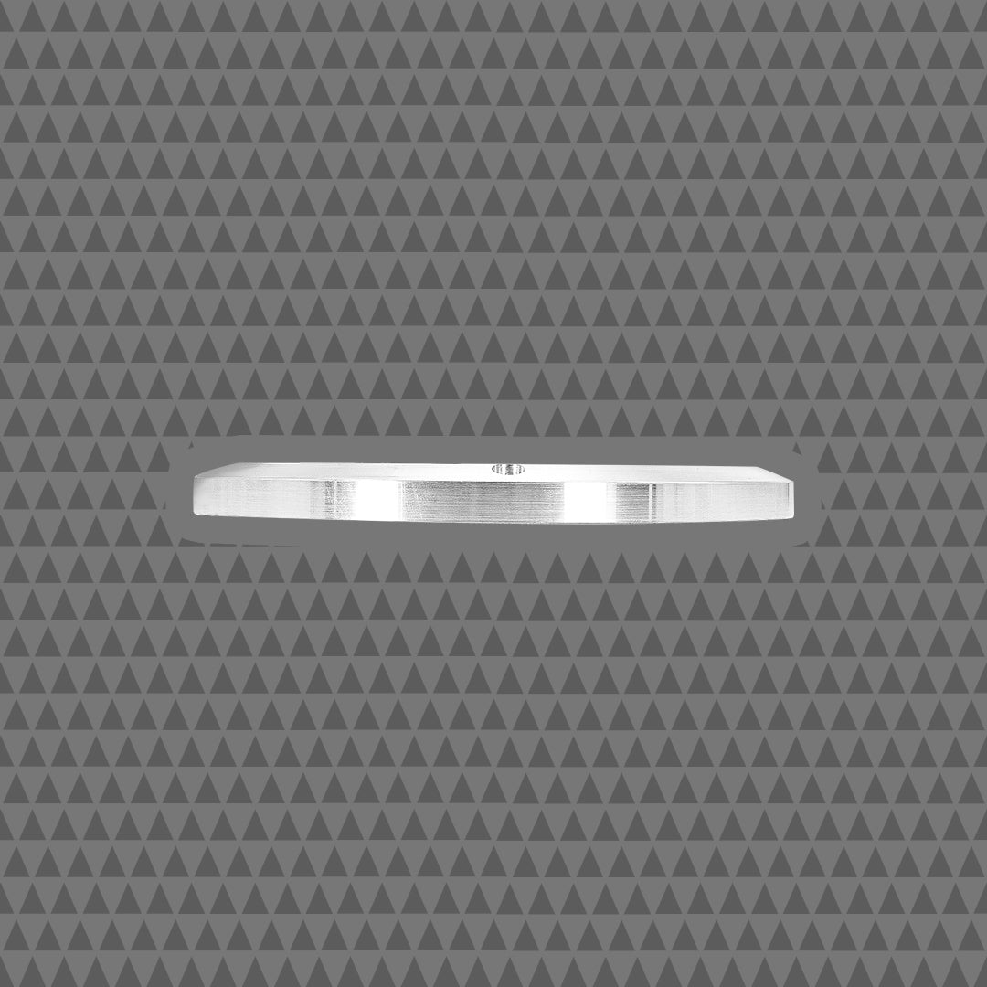 6.5-INCH LIP STYLE BILLET GRILLES - RINGS RAW, BLACK INSERT – PAIR