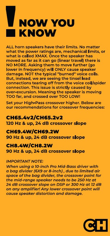 6.5-INCH COAXIAL HORN SPEAKERS - 2Ω - PAIR (DISCONTINUED)