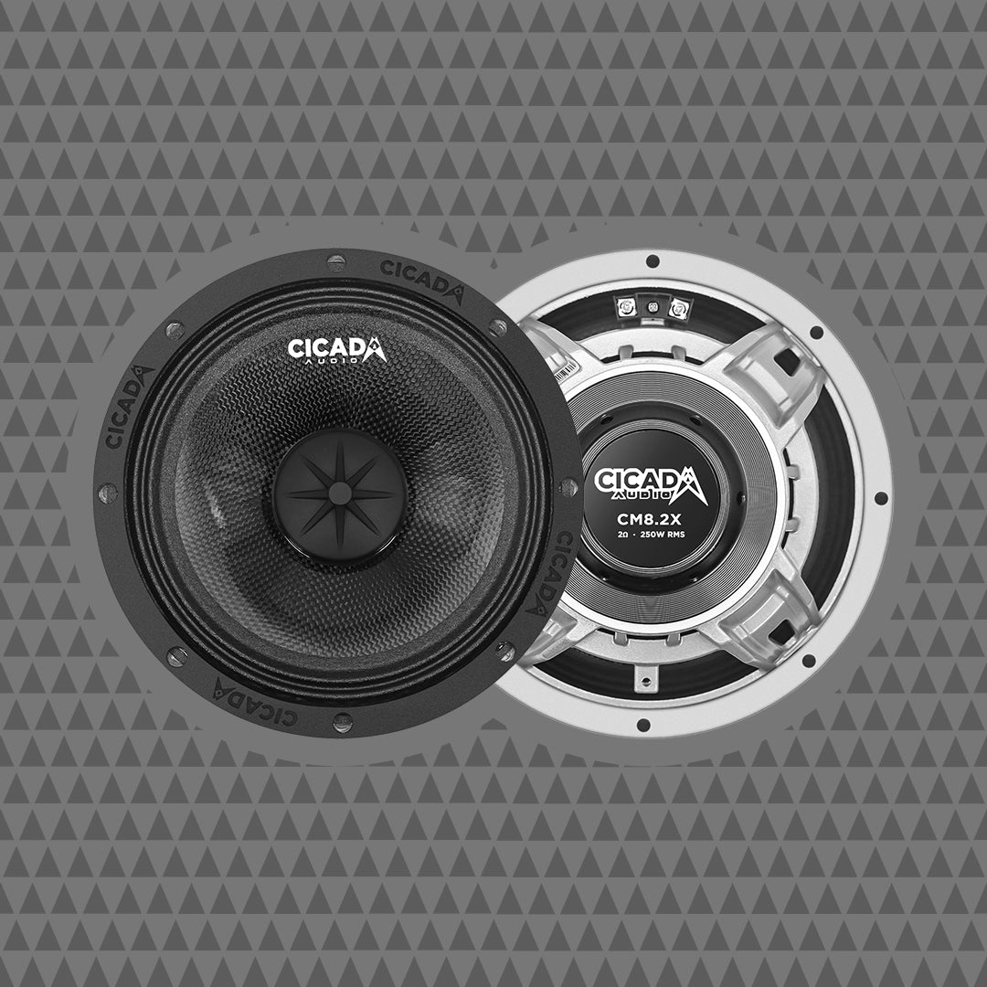 8-INCH MID-BASS COMPONENT SPEAKERS - 2Ω - PAIR