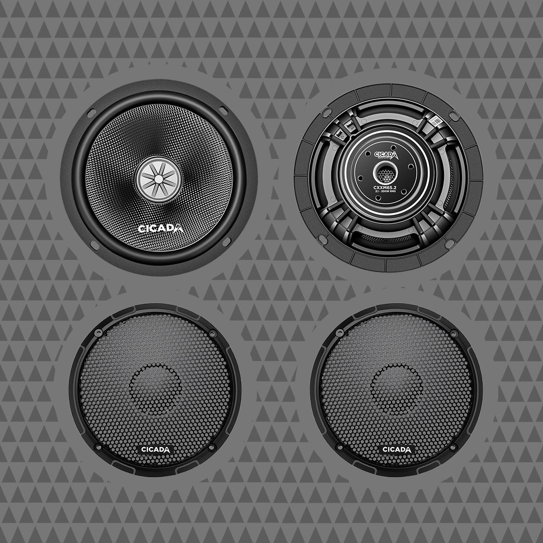 6.5-INCH MID-BASS SPEAKERS - 2Ω - PAIR