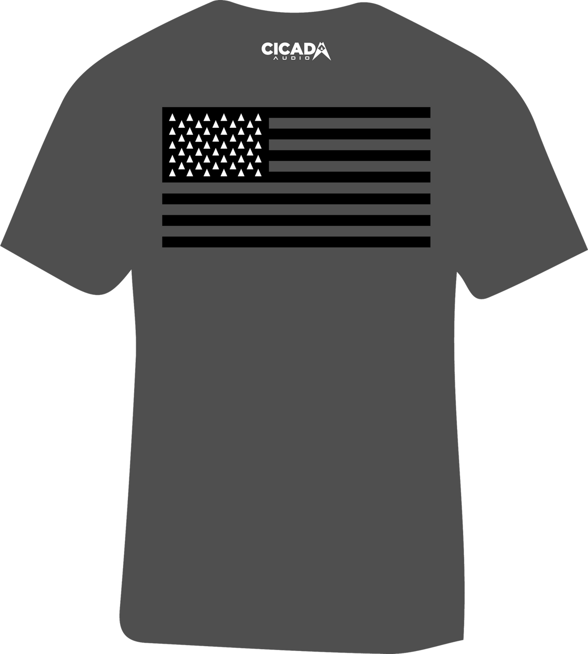 "Merica" Logo T Shirt - Heather Gray