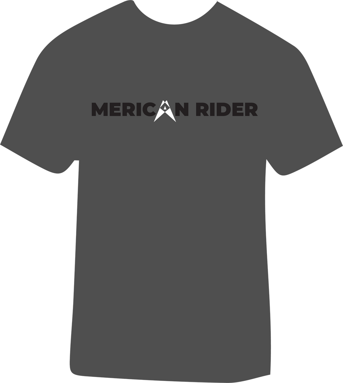 "Merica" Logo T Shirt - Heather Gray