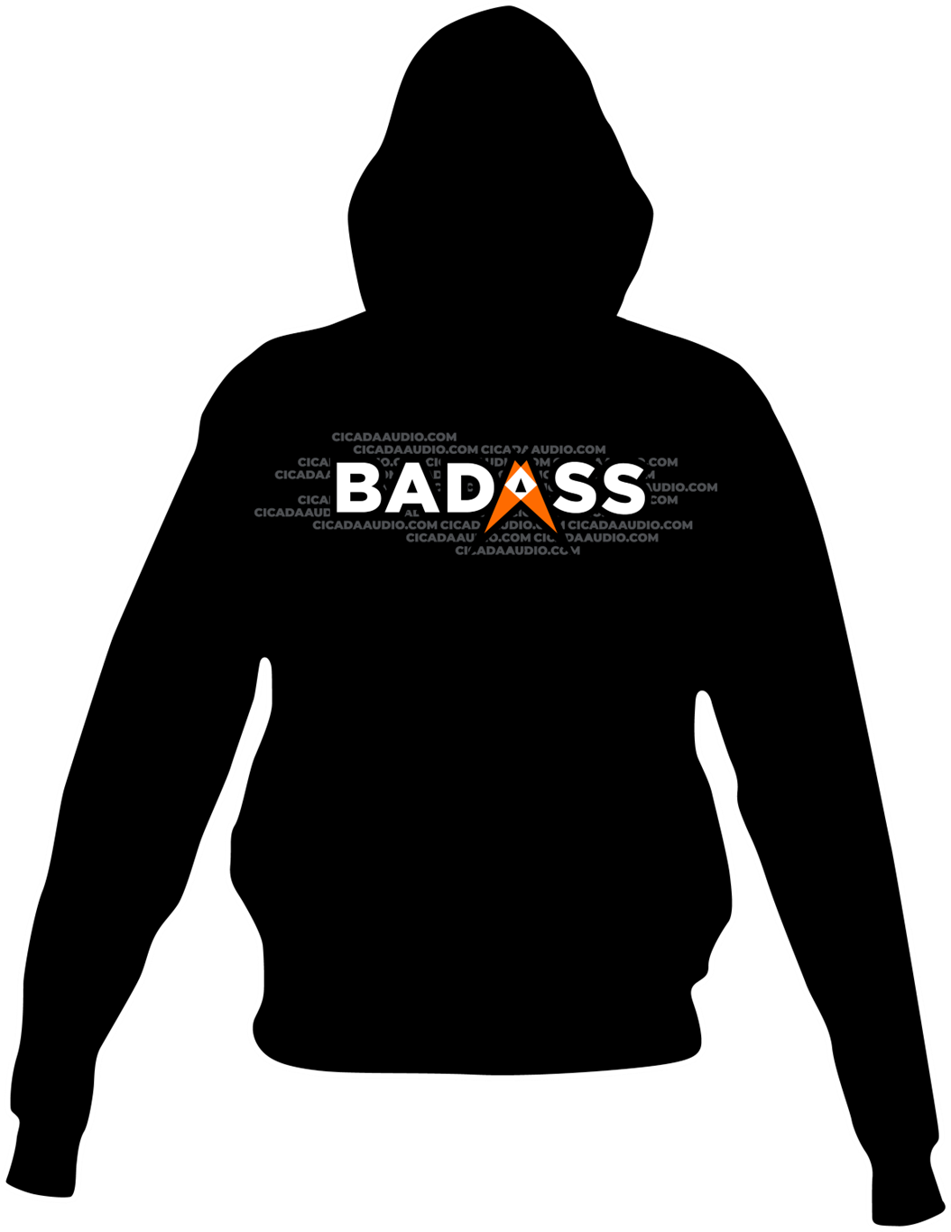 "BADASS" Logo Hoodie - Black