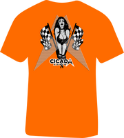 "Babe with A" Logo T Shirt - Orange