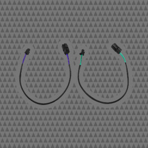 HDFRBoM-1.5 H-D® OUTPUT BRIDGED MOLEX® LEFT AND RIGHT SPEAKER BRIDGED OUT - 1.5' HARNESS