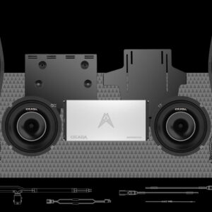 600W 4CH DSP AMPLIFIER & 4 COAXIAL HORN SPEAKER H-D® COMPLETE STSTEM