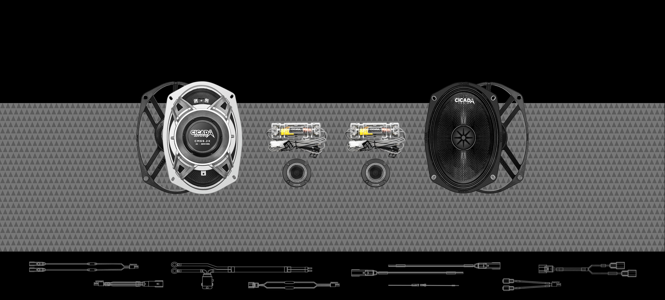 Buy 6X9-INCH MID-BASS COMPONENT SPEAKER KIT - 2Ω - Cicada Audio