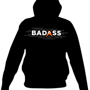 "BADASS" Logo Hoodie - Black
