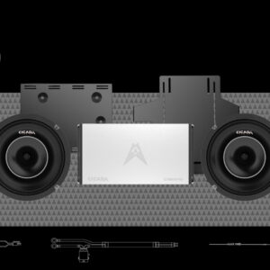 500W 2CH AMPLIFIER & 2 COAXIAL HORN SPEAKER H-D® COMPLETE SYSTEM