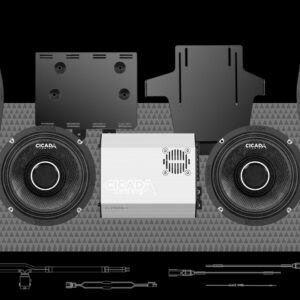 1000w 4CH AMPLIFIER & 4 PRO COAXIAL HORN SPEAKER H-D® COMPLETE SYSTEM