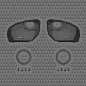 2024+ Road Glide Cicada Audio® Branded Grilles w/ RR075T mounts