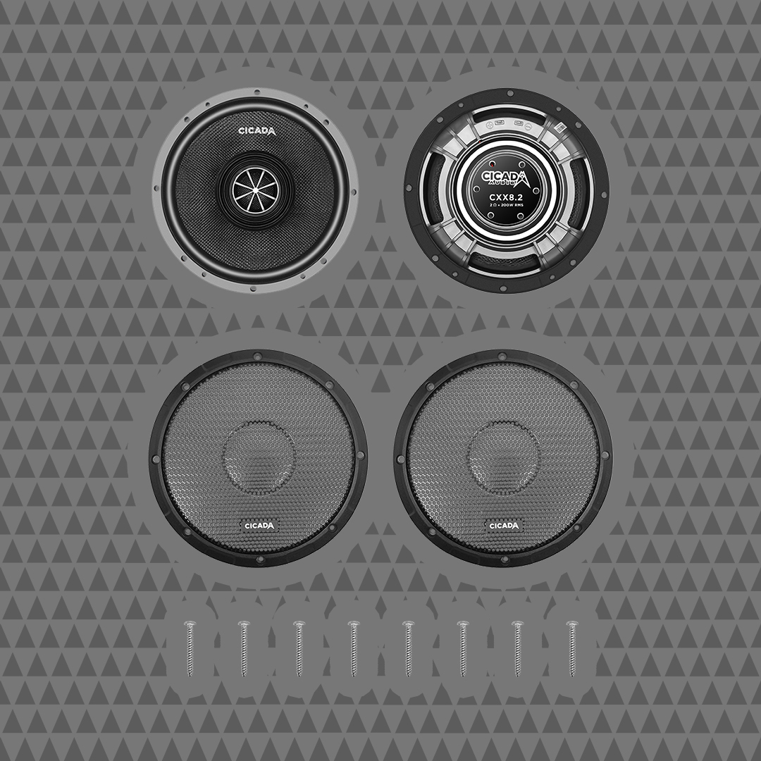 Buy 8-INCH PRO COAXIAL SPEAKERS - 2Ω - Cicada Audio