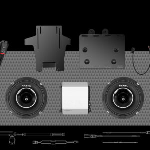 500w 4CH AMPLIFIER & 2 COAXIAL HORN SPEAKER H-D® COMPLETE SYSTEM