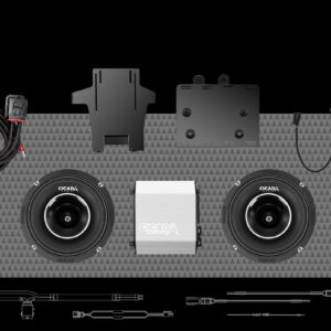 700w 4CH DSP AMPLIFIER & 2 COAXIAL HORN SPEAKER COMPLETE SYSTEM