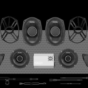 1400w 4CH AMPLIFIER & 4 PRO COAXIAL HORN SPEAKER H-D® ROAD GLIDE® COMPLETE SYSTEM