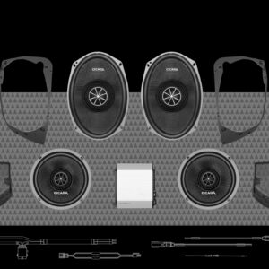 500w 4CH AMPLIFIER & 4 PRO COAXIAL HORN SPEAKER H-D® STREET GLIDE® COMPLETE SYSTEM