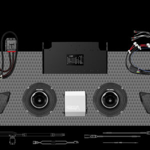 700w 4CH DSP AMPLIFIER & 2 COAXIAL HORN SPEAKER H-D® ROAD GLIDE® COMPLETE SYSTEM
