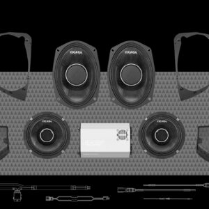 1400w 4CH DSP AMPLIFIER & 4 PRO COAXIAL HORN SPEAKER H-D® STREET GLIDE® COMPLETE SYSTEM