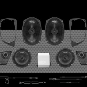 700w 4CH DSP AMP & 4 COMPONENT SPEAKER H-D® ROAD GLIDE® COMPLETE SYSTEM