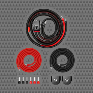 2 AWG POWER / GROUND DUAL AMPLIFIER WIRING KIT
