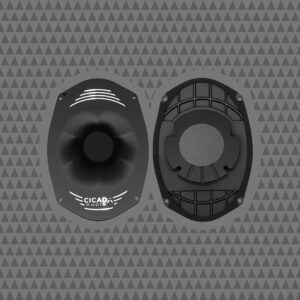 6X9-inch Angled Acoustic Wave Guide for RR2M and RR3M Tweeter Motors - PAIR