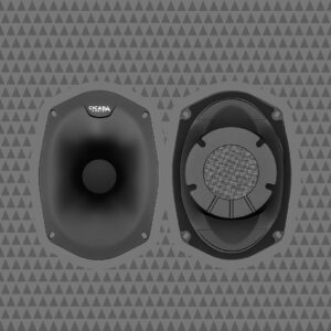 6X9-inch Flat Acoustic Wave Guide for RR2M and RR3M Tweeter Motors - PAIR